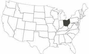 Ohio on USA Map